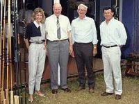 Kay Potter, Ken Walker, Jim Bruce and Brian Potter (left to right) at the CLA Game Fair 1995