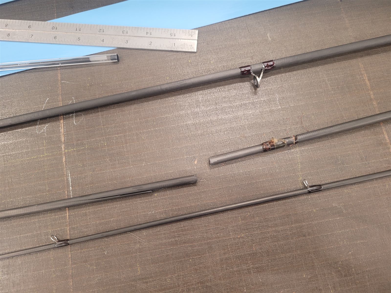 Rod repair, blank matching detail